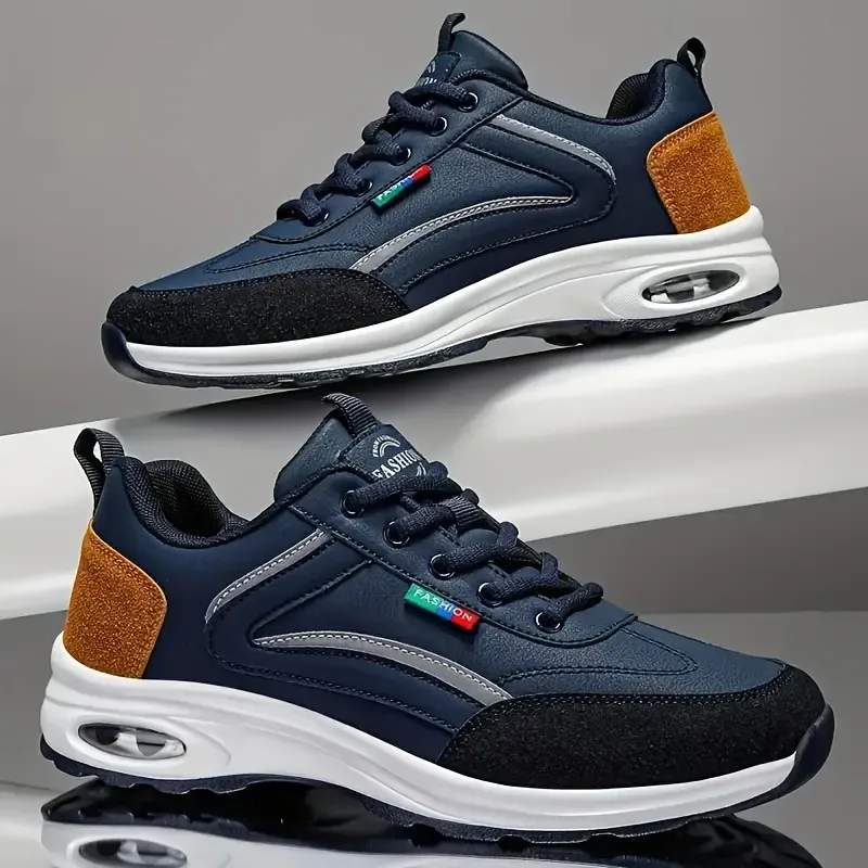 Leather Work Hat - Sepatu Hiking Outdoor Pria Bernapas, Anti-Shock,