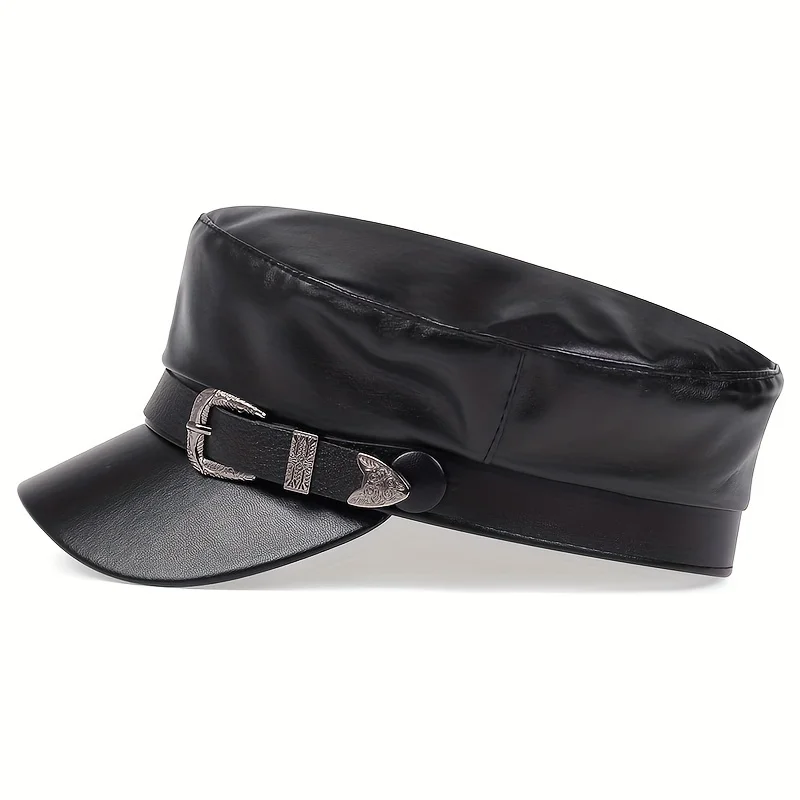 Topi Kulit Wanita Model Sailor - Leather Work Hat ulasan dan harga