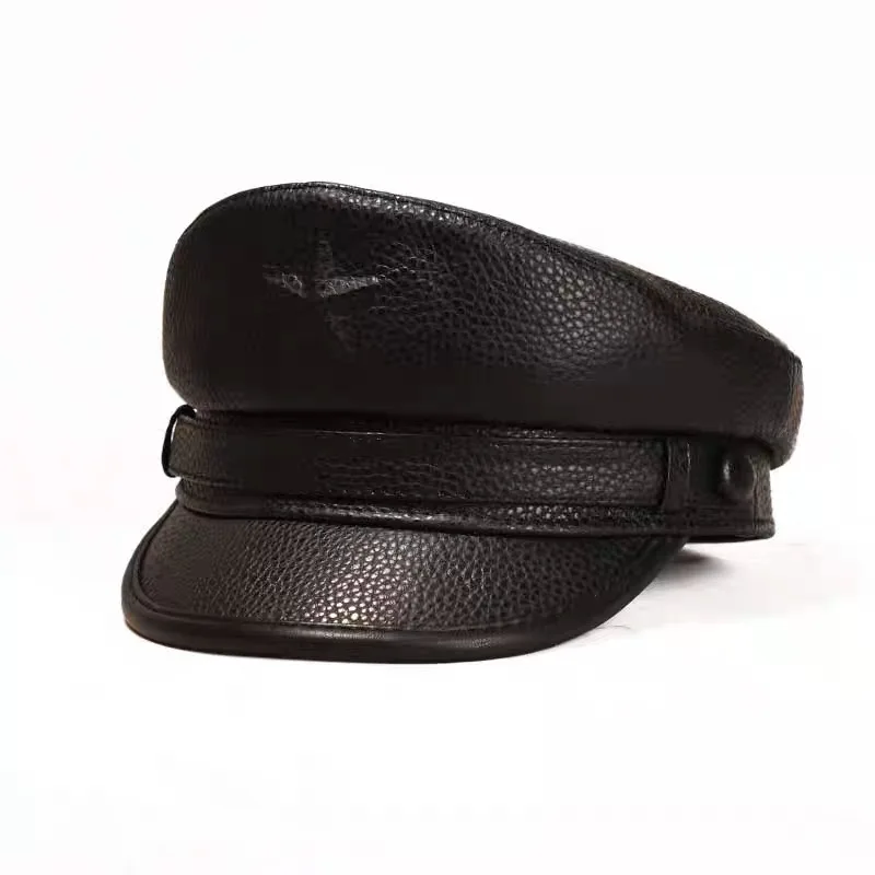 Topi Tentara Novel untuk Pria  - Leather Work Hat ulasan dan harga