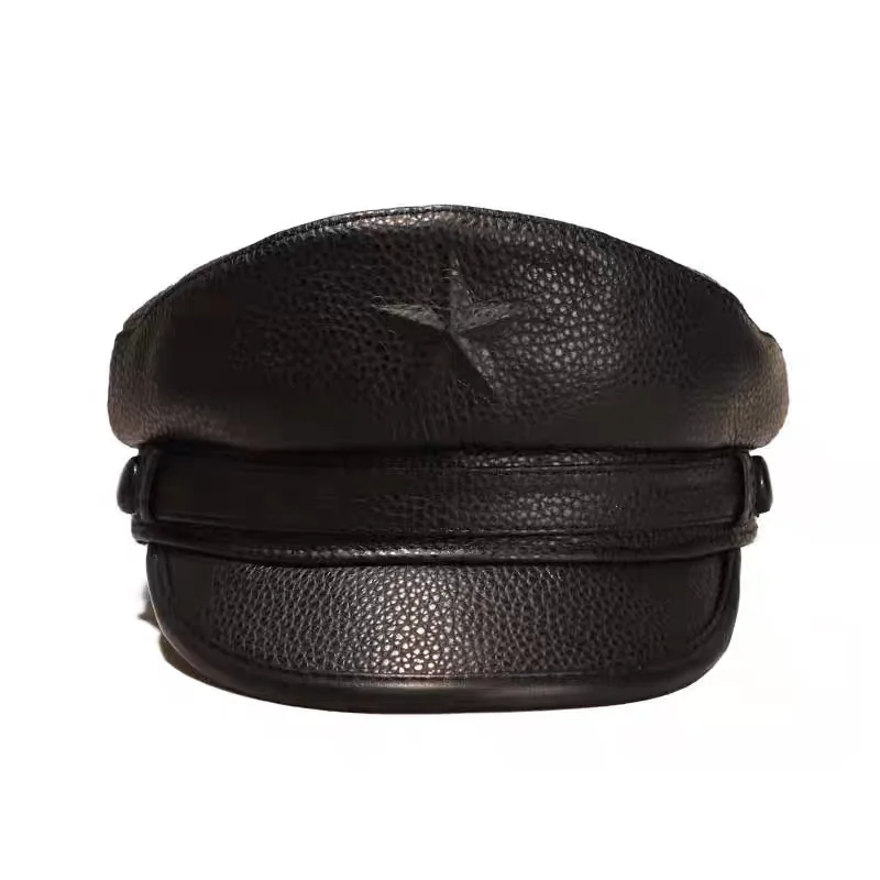 Topi Tentara Novel untuk Pria  - Leather Work Hat ulasan dan harga