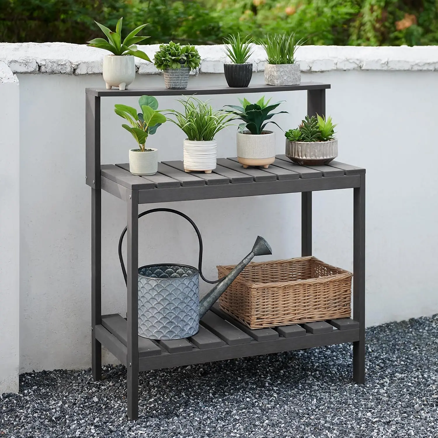 Meja Penanam Tanaman Luar Ruan - Leatherwork Bench ulasan dan harga