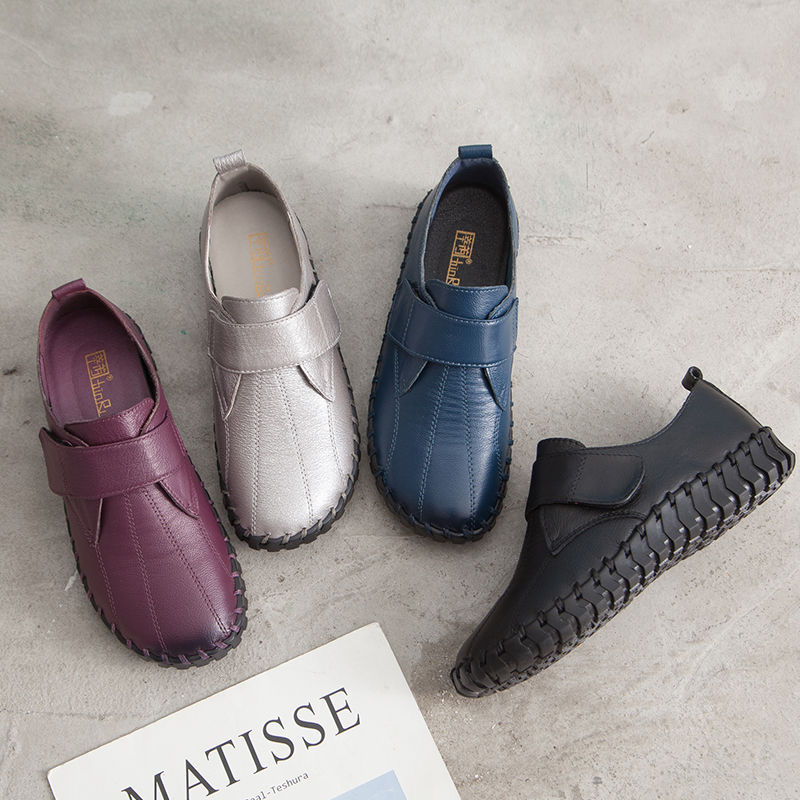 Sepatu kulit asli wanita, Kasu - Leather Work Flats Women ulasan dan harga
