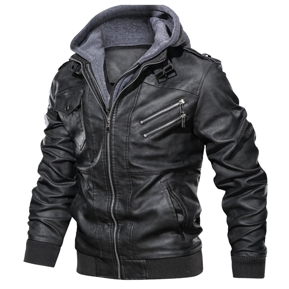 Jaket Berkerudung Dua Palsu Pr - Leather Work Hat ulasan dan harga