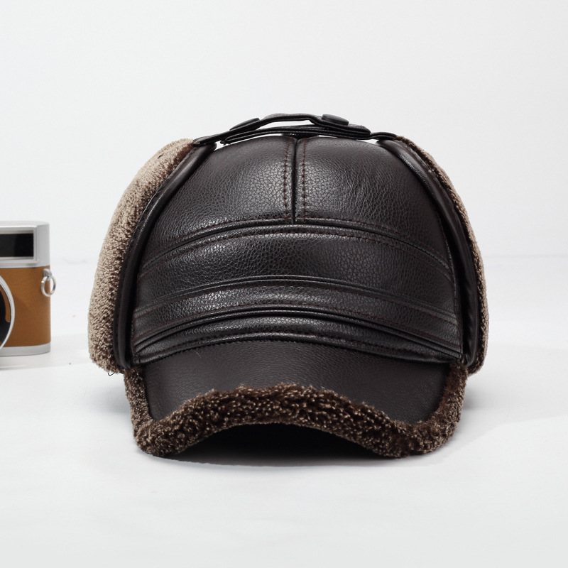 Topi Kulit PU Musim Dingin 202 - Leather Work Hat ulasan dan harga