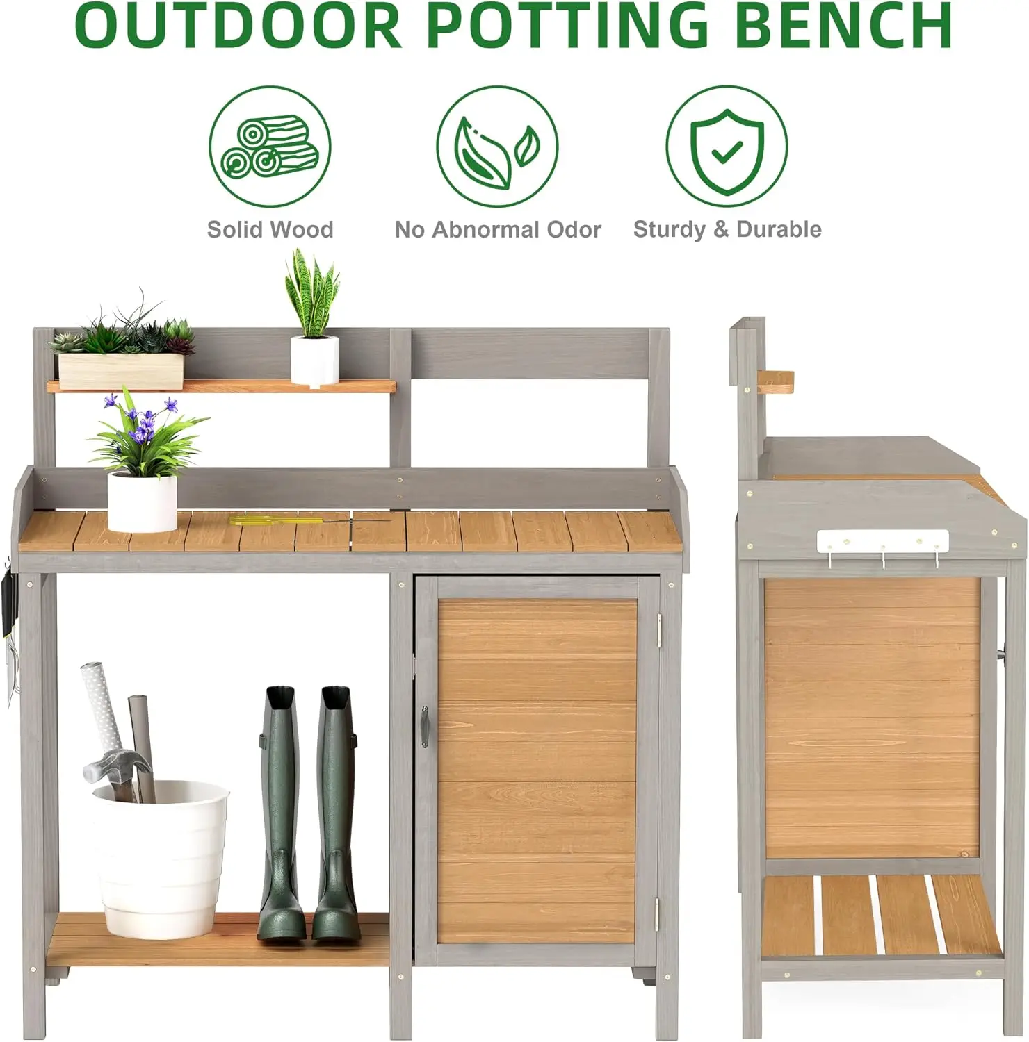 Meja Kerja Kayu untuk Menanam  - Leatherwork Bench ulasan dan harga