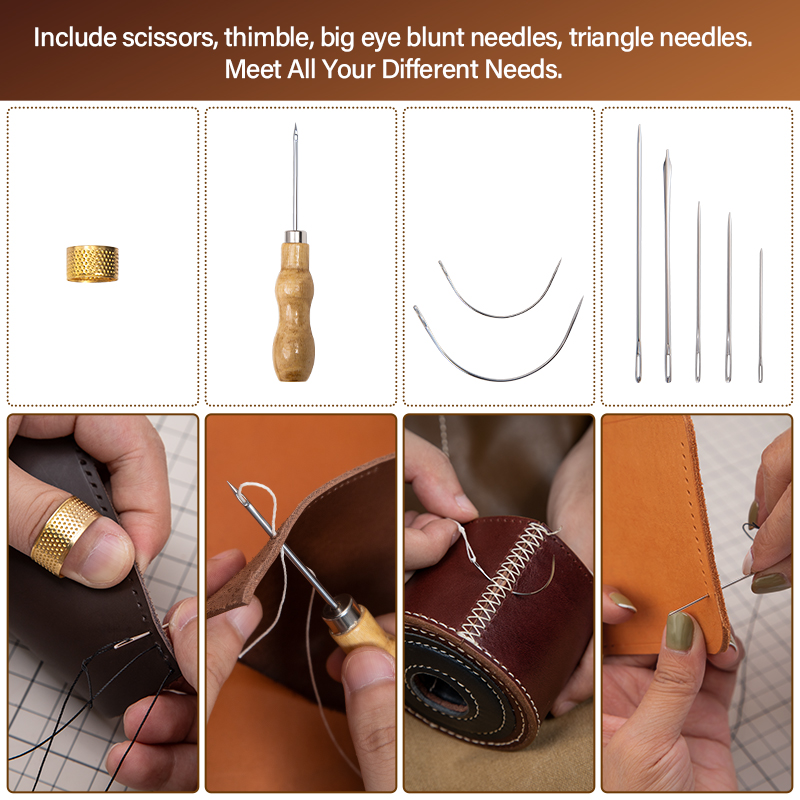 WUTA Kit Perbaikan Kulit Set A - Leatherwork Craft ulasan dan harga